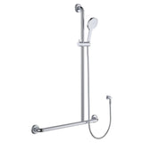 CARE Grab Rail T Bar Rail Shower Left/Right Hand Side - Various Colours