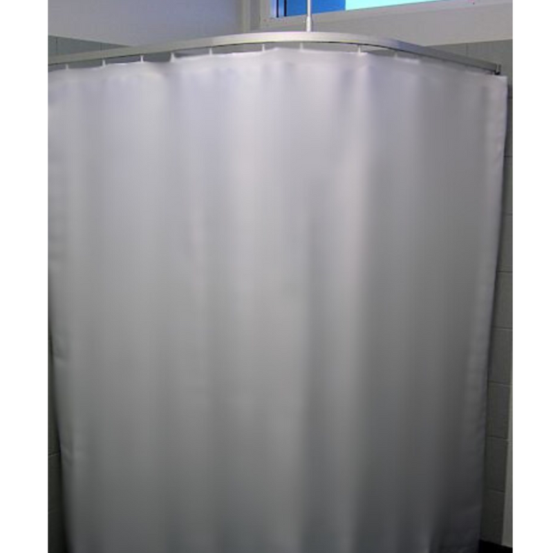 1500mm x 1800mm White Nylon Taffeta Shower Curtain - SC_WNT1518