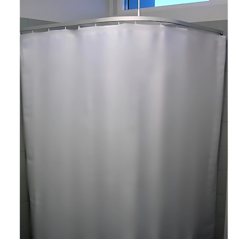 3000mm x 1800mm White Nylon Taffeta Shower Curtain - SC_WNT3018