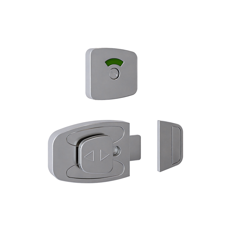 Sera Slide Lock & Emergency Release Indicator Set in Satin Chrome Plate - SERA_ERLOCK_SCP
