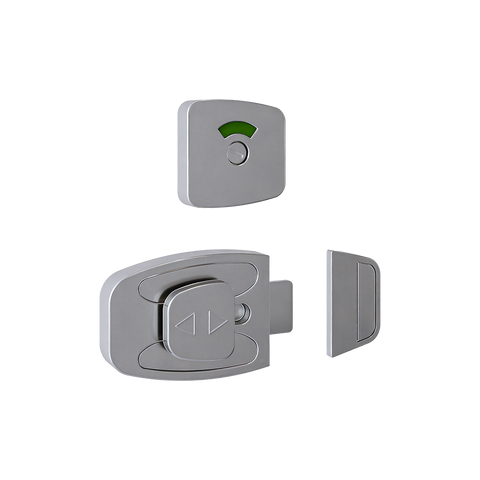 Sera Slide Lock & Emergency Release Indicator Set in Satin Chrome Plate - SERA_ERLOCK_SCP