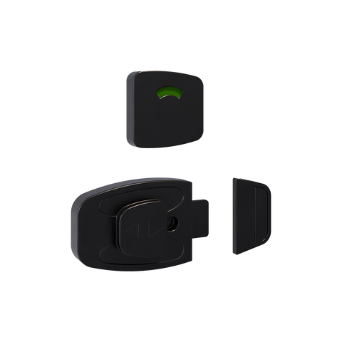 Sera Slide Lock & Indicator Set in Designer Black - SERA_LOCK_DESIGNER