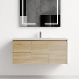 BV59WH (460mm Depth) Wooden Finish Wall Hung Vanity- 600 / 750 / 900 / 1200 / 1500mm