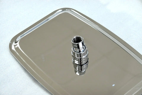 SH11 Rectangular Stainless Steel Overhead Shower Head - Chrome (Stock Clearance)