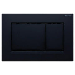 Square Button Flush Plate for Geberit In-Wall Cistern Toilet - Black