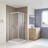 SS03 Corner Sliding Shower Screen - SS03 Chrome