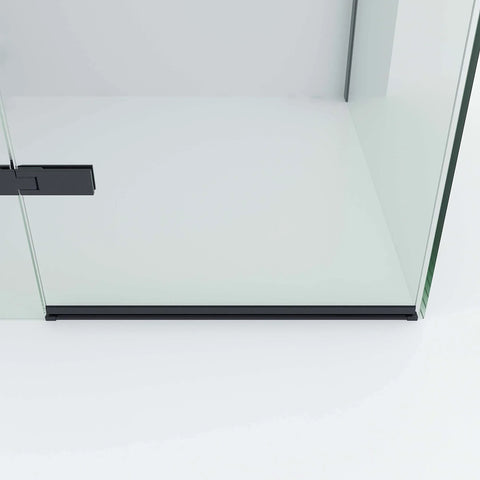 SS0817 - 10mm Semi Frameless Shower Screen (2000mm high) with Top Glass Plate - Various Colours & Sizes