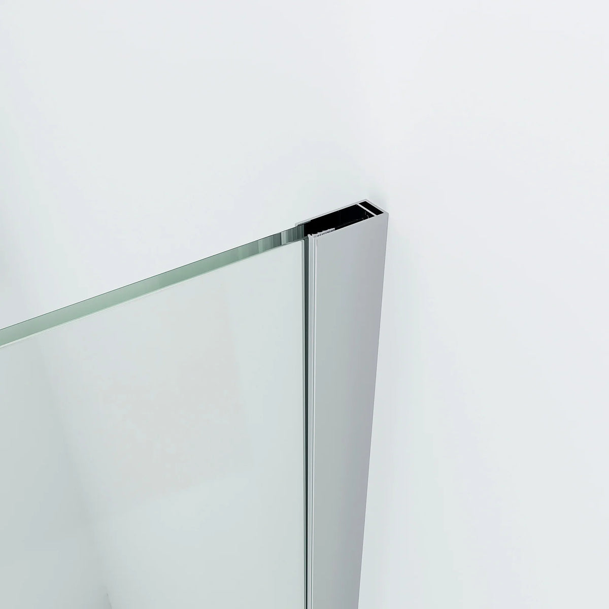 SS0817 - 10mm Semi Frameless Shower Screen (2000mm high) with Top Glass Plate - Various Colours & Sizes