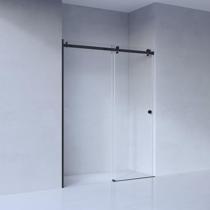 SS08 (2100mm High) Wall to Wall Front Only 10mm Sliding Shower Screen - Various Colours & Sizes
