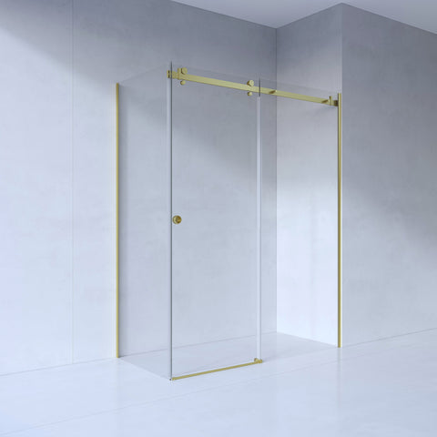 SS08 (2100mm High) Front & Return 10mm Sliding Shower Screen - Various Colours & Sizes