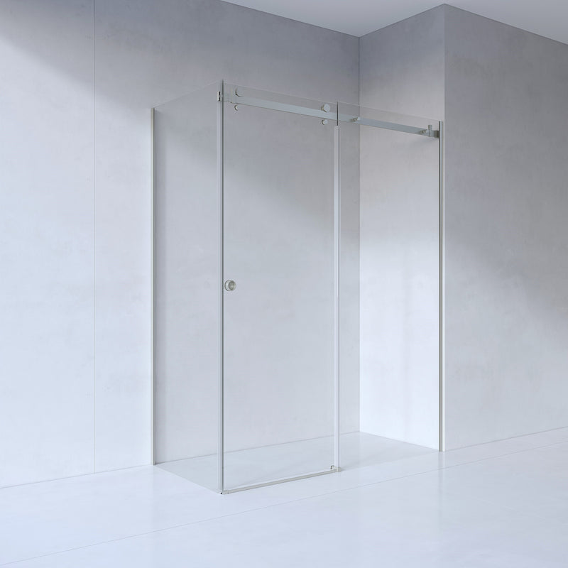 SS08 (2100mm High) Front & Return 10mm Sliding Shower Screen - Various Colours & Sizes