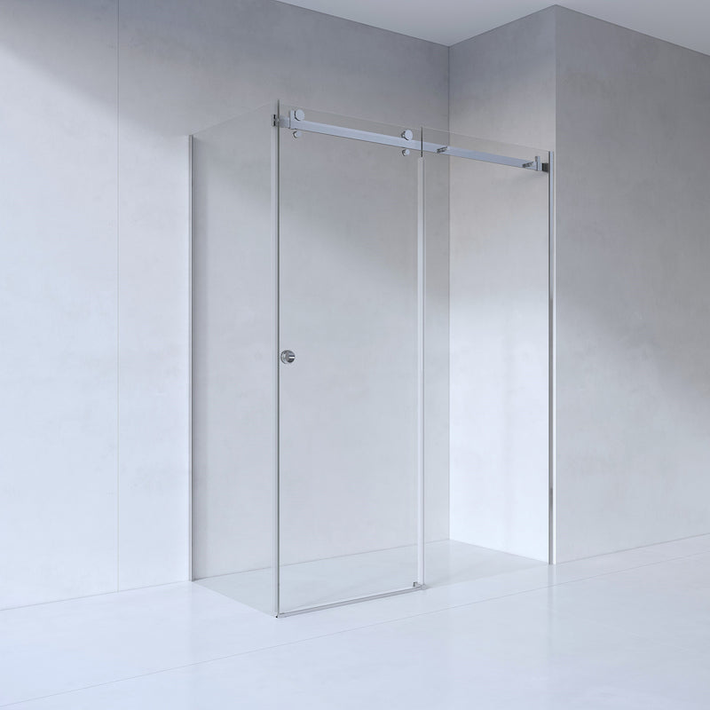 SS08 (2100mm High) Front & Return 10mm Sliding Shower Screen - Various Colours & Sizes