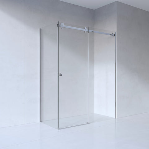 SS08 (2100mm High) Front & Return 10mm Sliding Shower Screen - Various Colours & Sizes