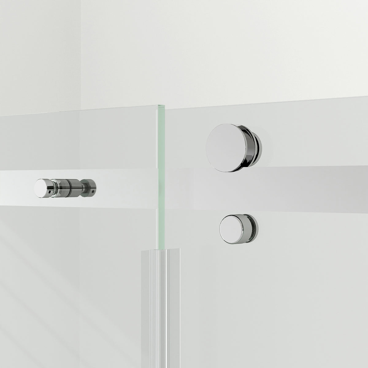 SS08 10mm Sliding Shower Screen – Front & Return, 2100mm High, Various Sizes & Colours