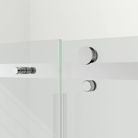 SS08 (2100mm High) Front & Return 10mm Sliding Shower Screen - Various Colours & Sizes