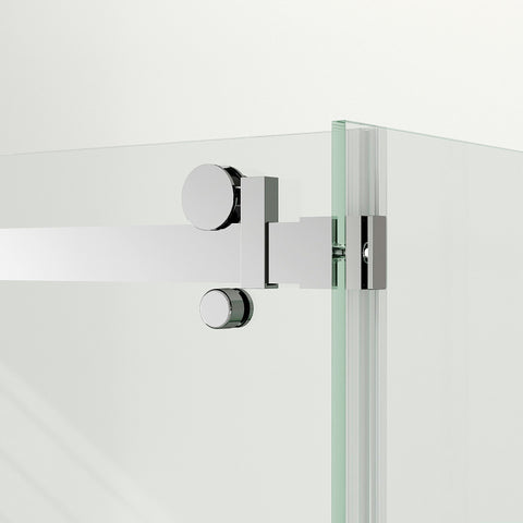 SS08 (2100mm High) Front & Return 10mm Sliding Shower Screen - Various Colours & Sizes