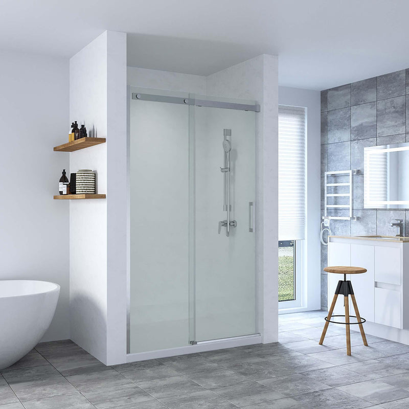 SS20 Wall to Wall Front Only Sliding Shower Screen - Various Colours & Sizes
