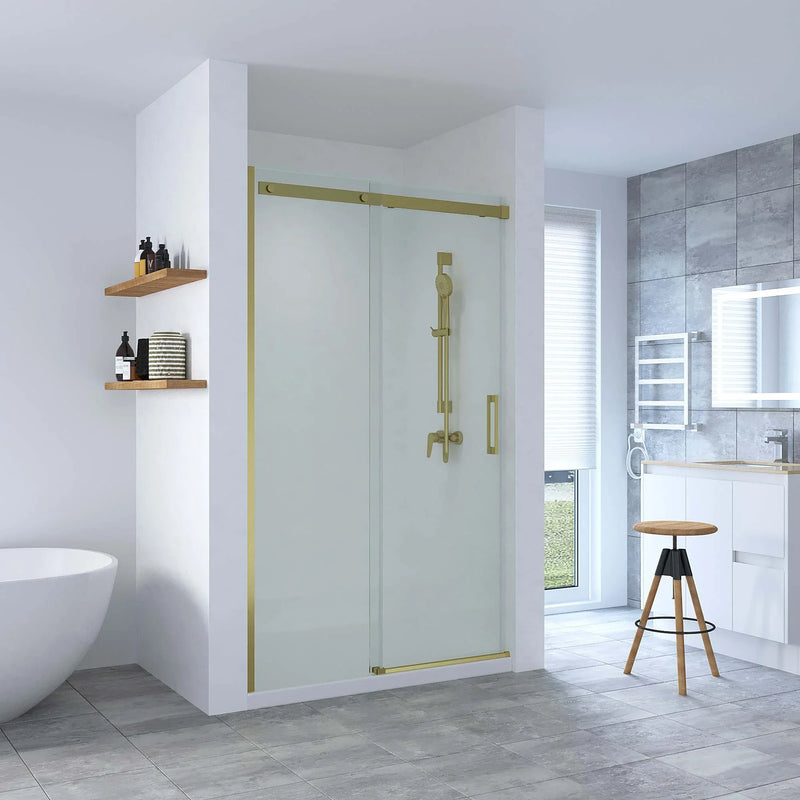 SS20 8mm Wall-to-Wall Sliding Shower Screen – 1130–1750mm, 2000mm High, Various Colours