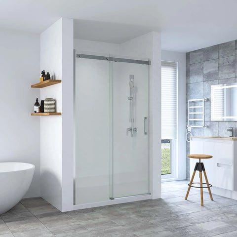 SS20 Wall to Wall Front Only Sliding Shower Screen - Various Colours & Sizes