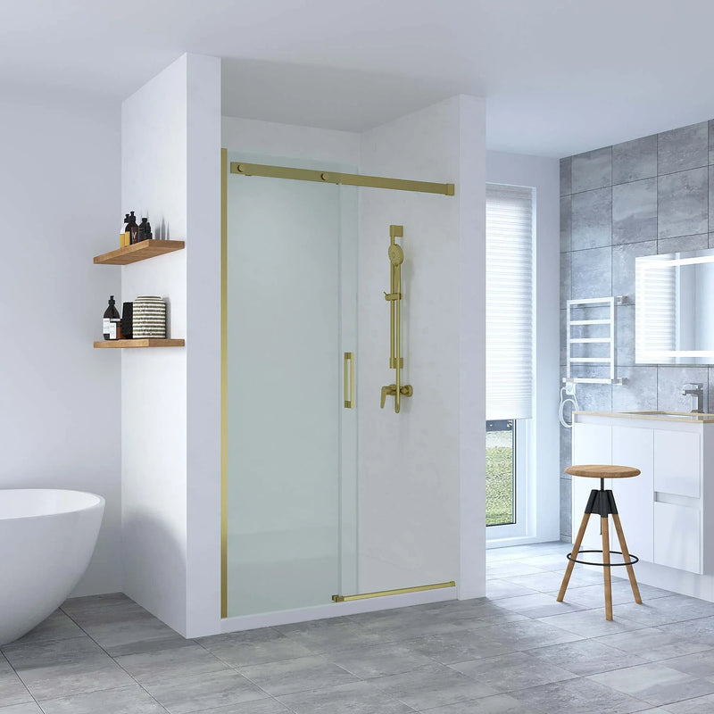SS20 Wall to Wall Front Only Sliding Shower Screen - Various Colours & Sizes