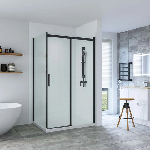 SS20  Sliding Shower Screen (Front + Return) - Various Colours & Sizes