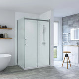 SS20  Sliding Shower Screen (Front + Return) - Various Colours & Sizes