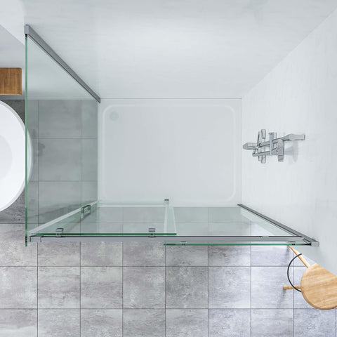 SS20  Sliding Shower Screen (Front + Return) - Various Colours & Sizes