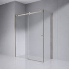 SS28 10mm Frameless Sliding Shower Screen – Front & Return, Various Sizes & Colours
