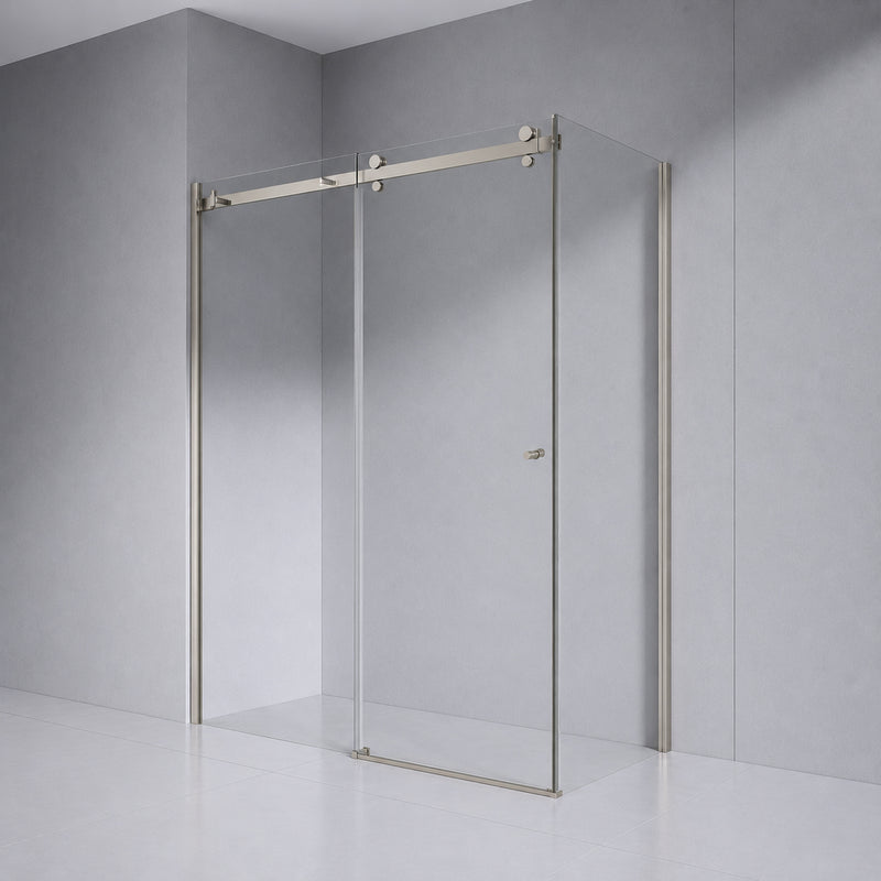 SS28 (2100mm High) Sliding Shower Screen (Front + Return) - Various Colours & Sizes