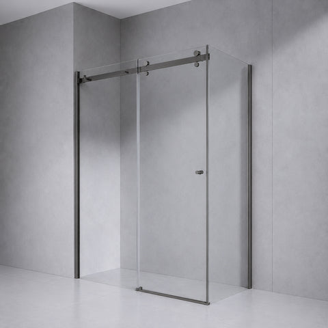 SS28 (2100mm High) Sliding Shower Screen (Front + Return) - Various Colours & Sizes