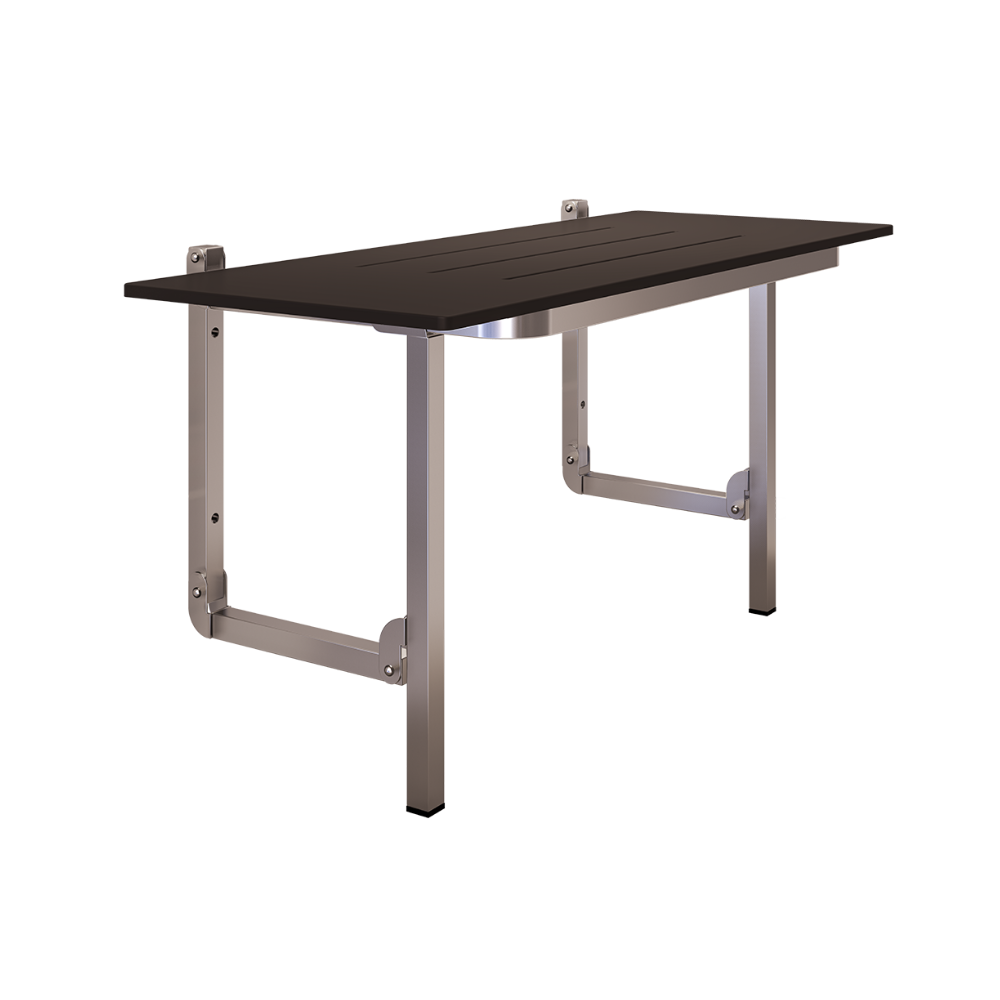 Accessible Folding Shower Seat in Designer Black - ML995_CL_DESIGNER