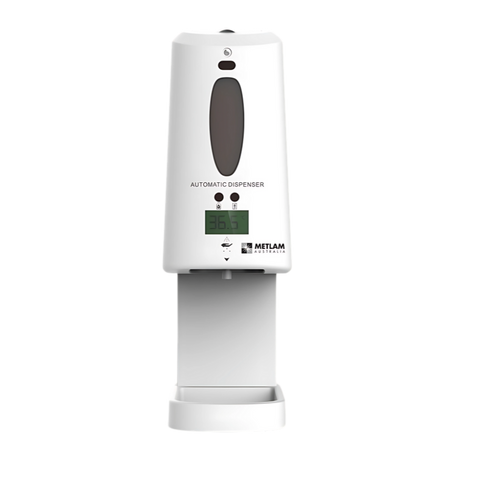Automatic Sanitiser Dispenser with Temperature Reader in White - ML_970ST_WHT