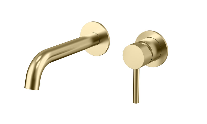 WBM17 ELIN Round Wall Basin/Bath Mixer Set with Spout - Various Colours