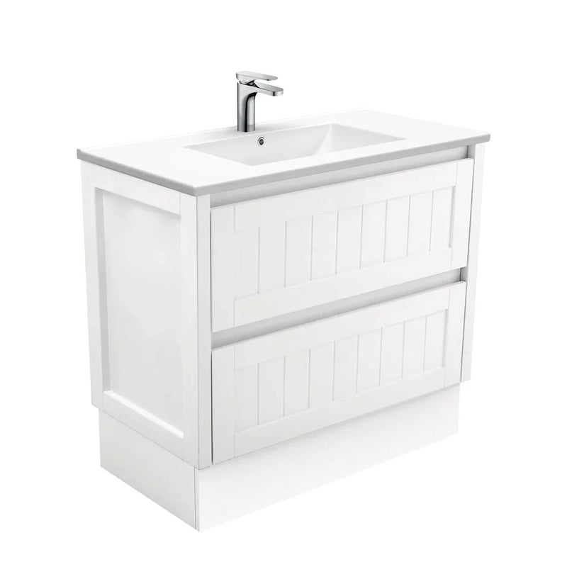 BV23 Hampton Matte White Fingerpull Freestanding Vanity - 750 / 900 / 1200mm Cabinet only