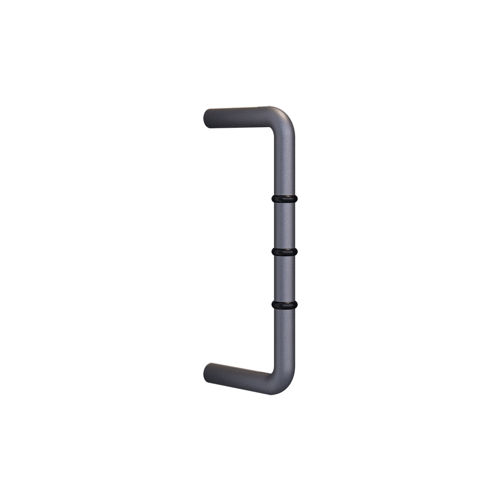 D-Pull Handle with Rubber Stopper in Graphite - ML315R_GRAPHITE