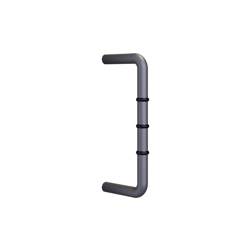 D-Pull Handle with Rubber Stopper in Graphite - ML315R_GRAPHITE