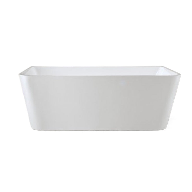 Vivo Back to Wall Freestanding Bath 1600x800mm - Gloss White