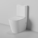 ZUMI Vera Raised Height Back To Wall Tornado Flush Toilet Suite with Soft Close Seat