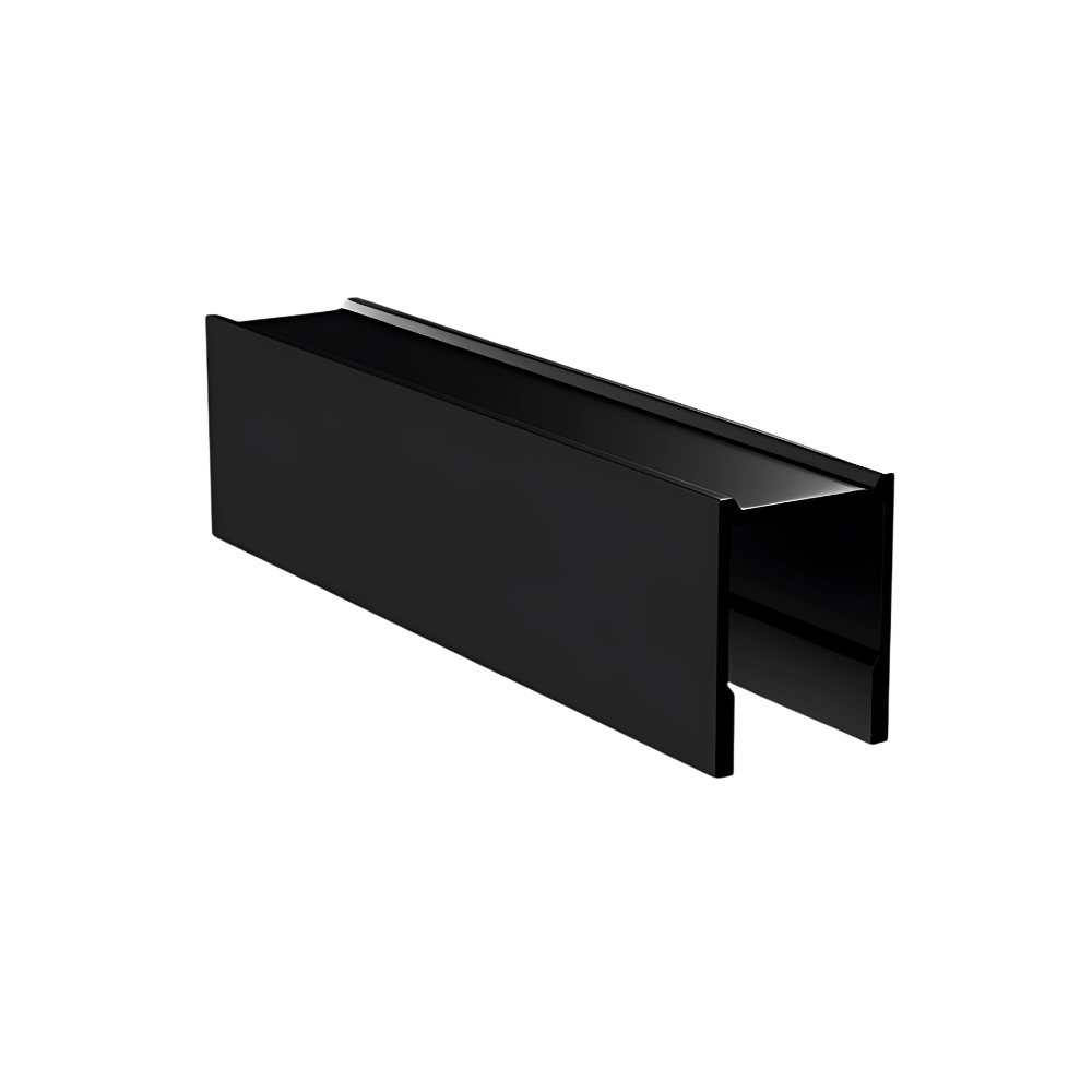 13mm U Shape Channel in Designer Black - WACH13_18_DESIGN_PACK