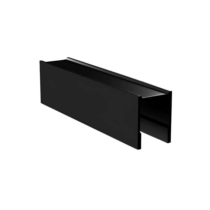 13mm U Shape Channel in Designer Black - WACH13_18_DESIGN_PACK