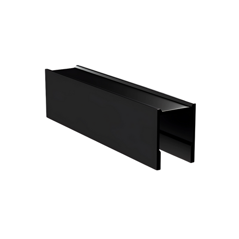 13mm U Shape Channel in Designer Black - WACH13_18_DESIGN_PACK