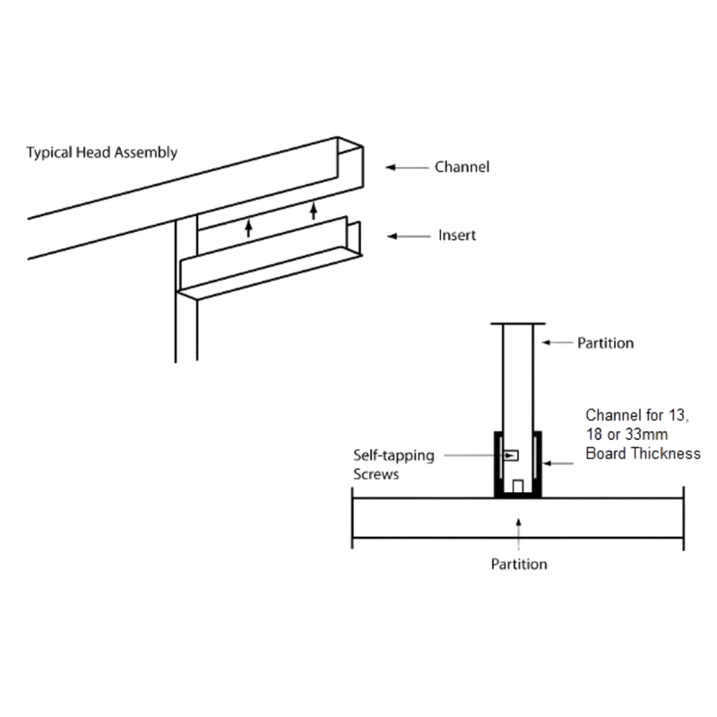33mm Alumnium U Shape Channel Series - WACH33_18_PACK