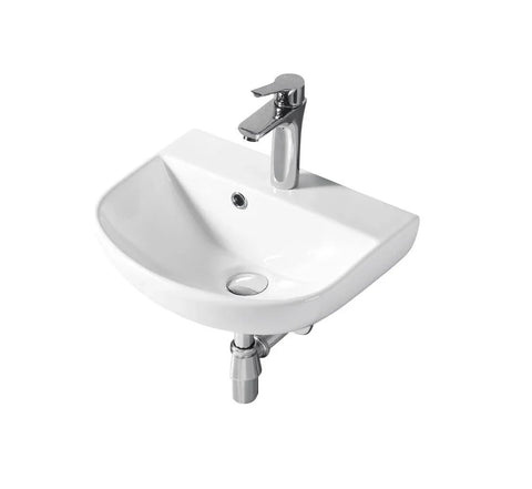 Patzi Gloss White  Wall hung Ceramic Basin 430x360mm