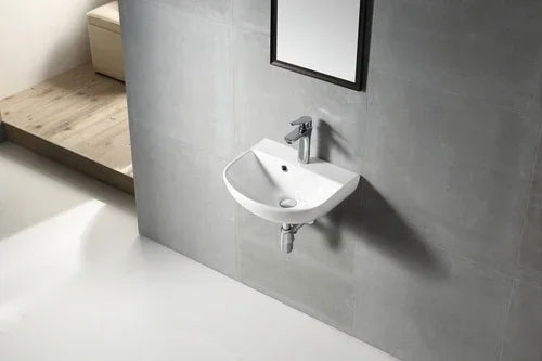 Patzi Gloss White  Wall hung Ceramic Basin 430x360mm