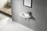 Drift Wall Hung Ceramic Basin 495x220mm - Gloss White