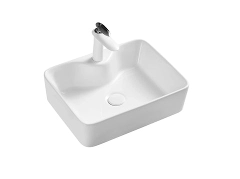 Element Counter Top Ceramic Basin 400x300mm - Gloss White