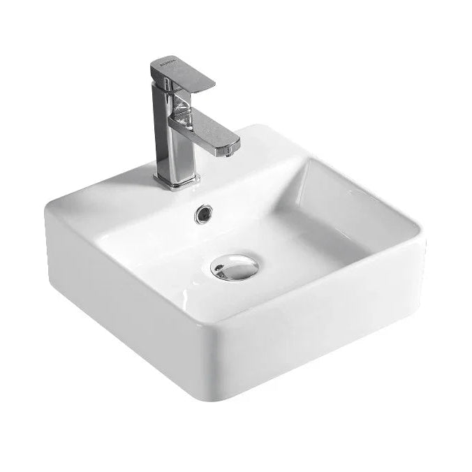 Whisper Gloss White Above Counter Ceramic Basin 380x380mm