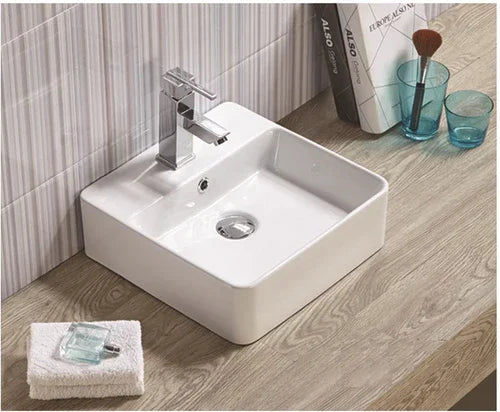 Whisper Gloss White Above Counter Ceramic Basin 380x380mm
