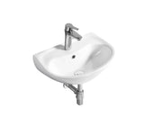 Vertex Wall Hung Ceramic Basin 505x355mm - Gloss White