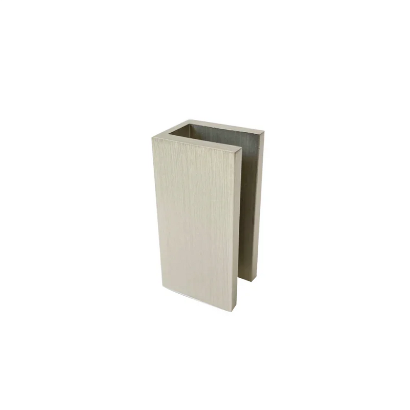 SS45 Semi Frameless Wall to Wall Hinged Door Shower Screen - Various Colours & Sizes